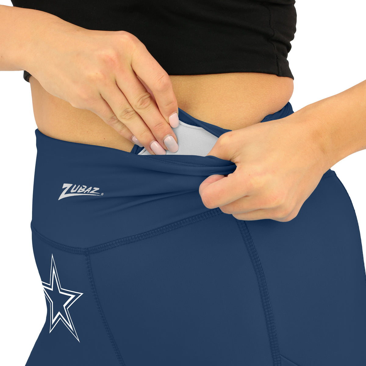 Zubaz NFL Women's Fade Primary Logo Leggings, Dallas Cowboys