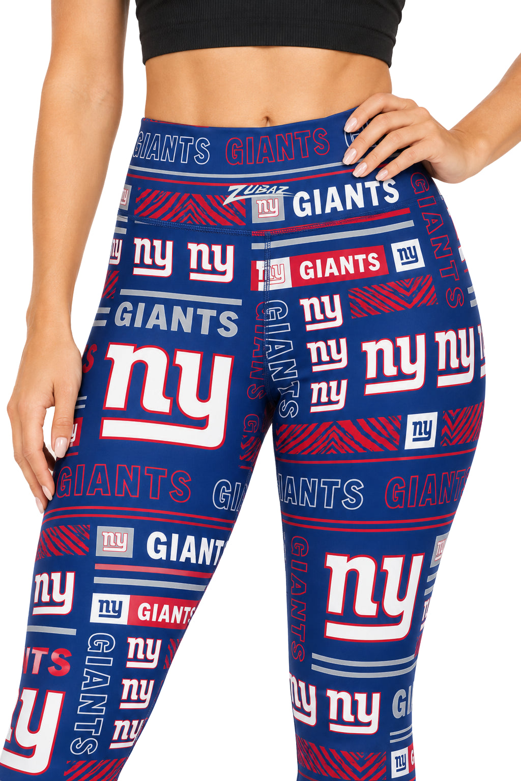 Zubaz NFL Women's Column Leggings, New York Giants