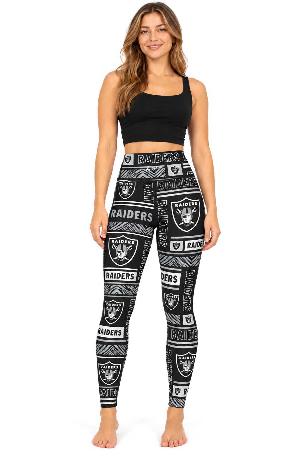 Zubaz NFL Women's Column Leggings, Las Vegas Raiders
