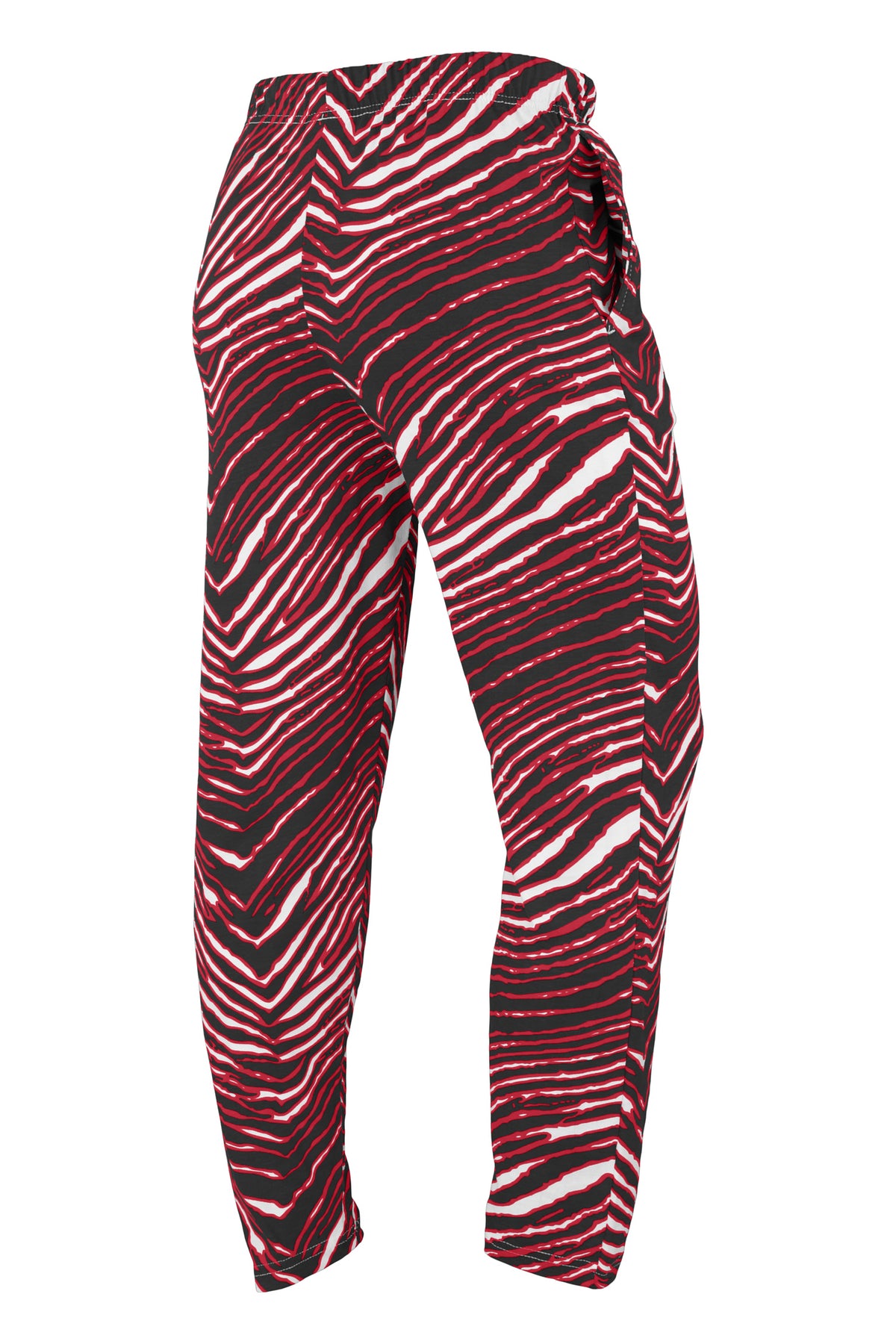 Zubaz NFL Atlanta Falcons Adult Unisex 3 Color Classic Zebra Z88 Screen-Printed Logo Pants