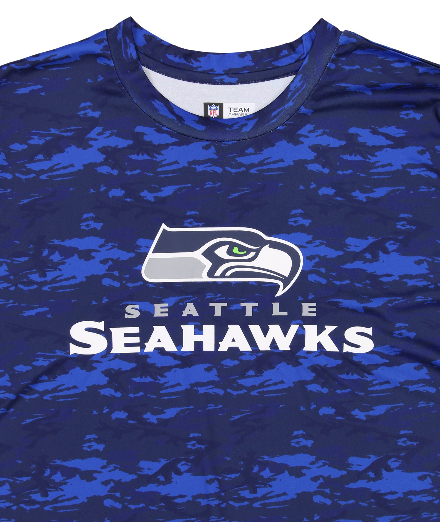 Zubaz NFL Football Men's Seattle Seahawks Tundra Camo T-Shirt