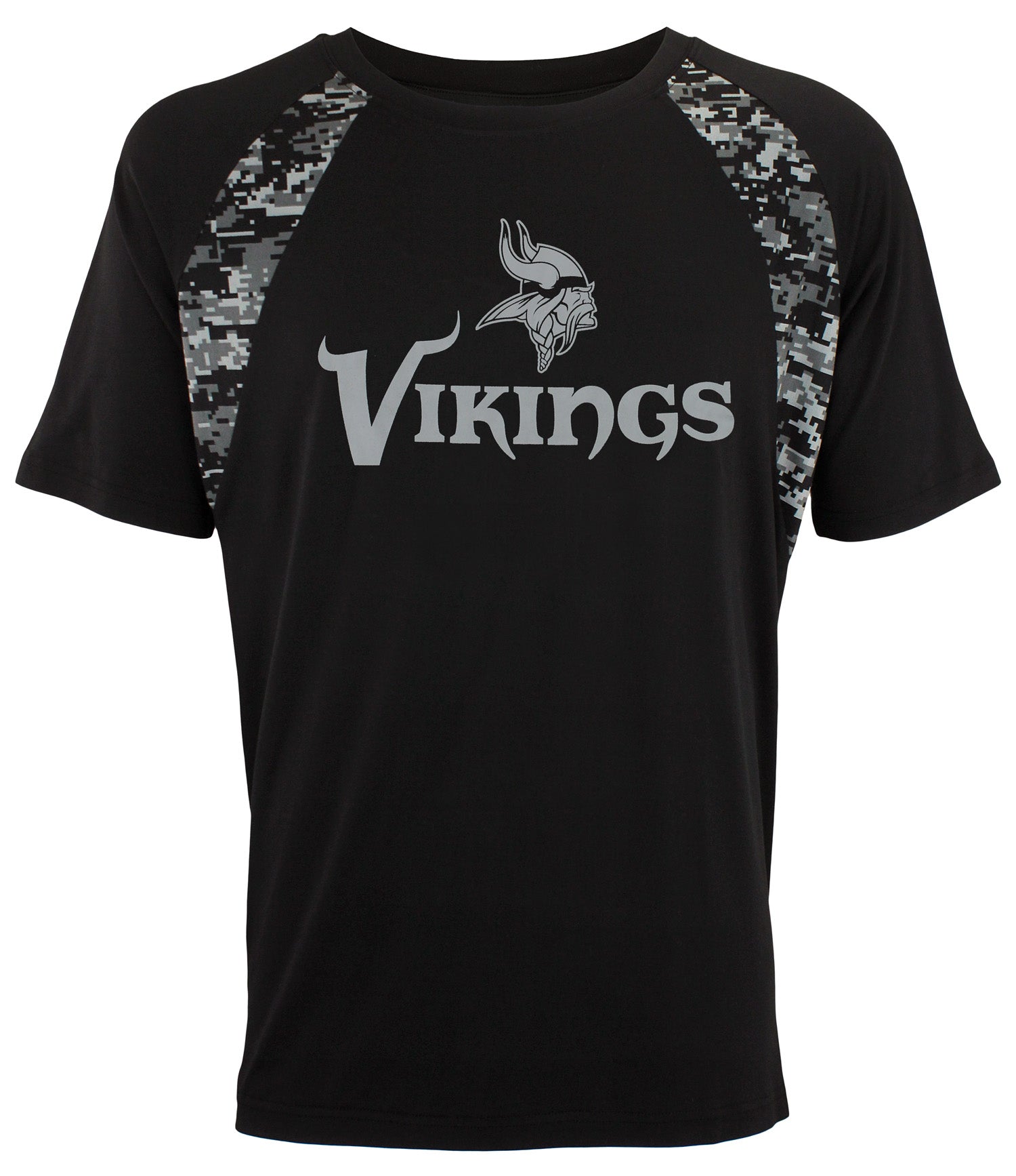 Zubaz NFL Football Men's Minnesota Vikings Digi Tonal Camo Raglan T-Shirt