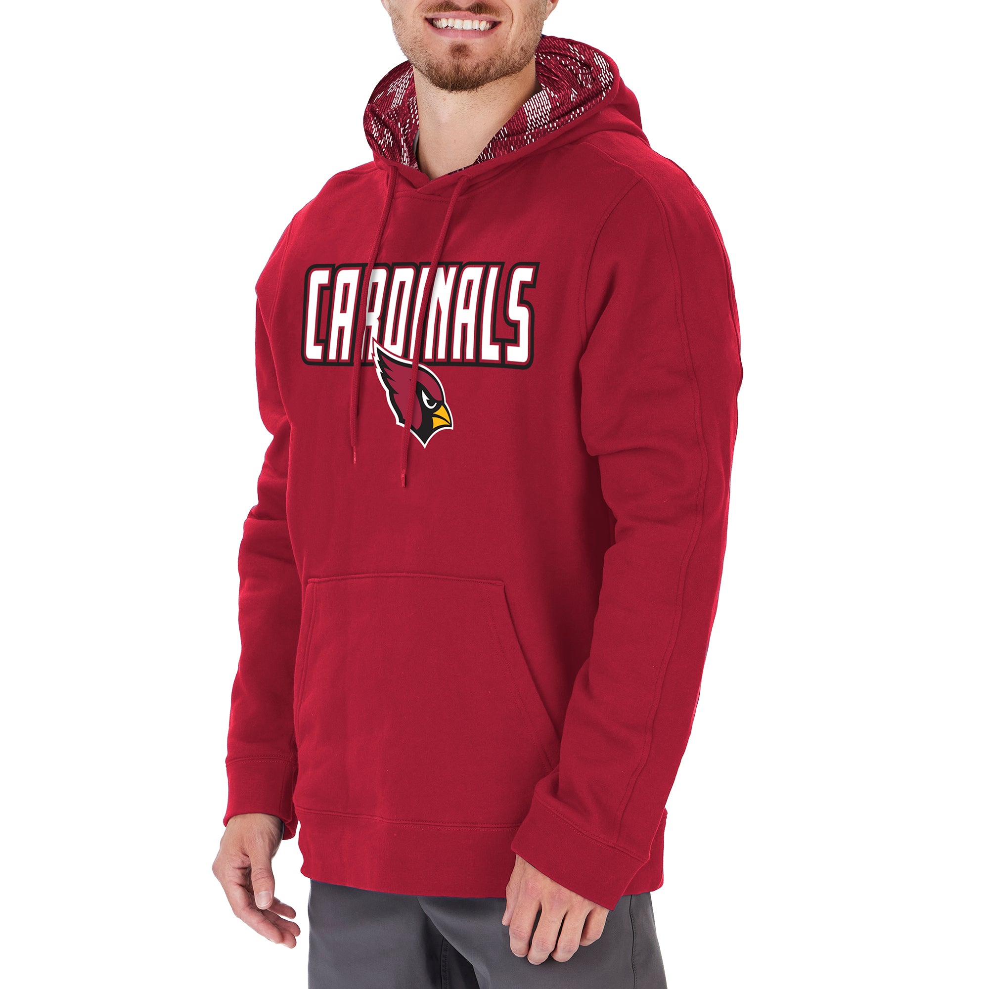 Zubaz Men's NFL Arizona Cardinals Viper Print Hoodie