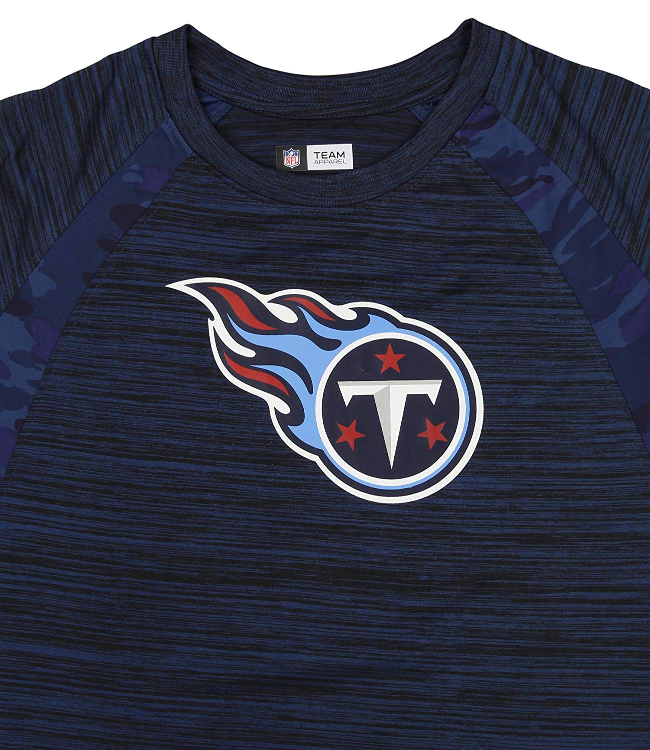 Zubaz NFL Men's Tennessee Titans Tonal Camo Raglan T-Shirt