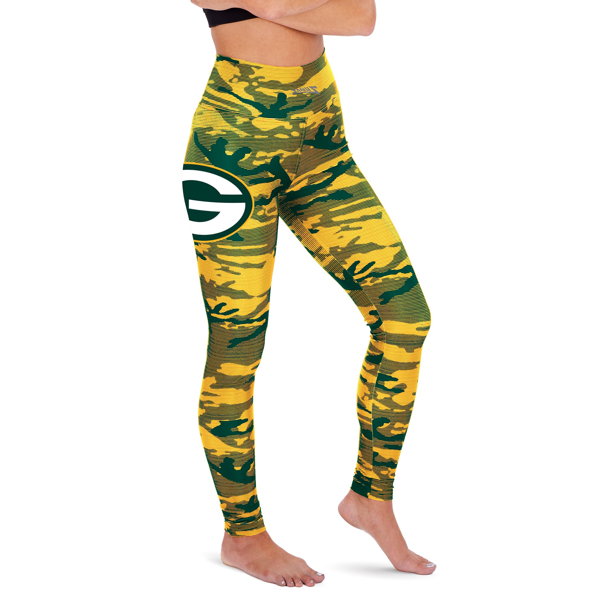 Zubaz Green Bay Packers NFL Women's Camo Lines Legging