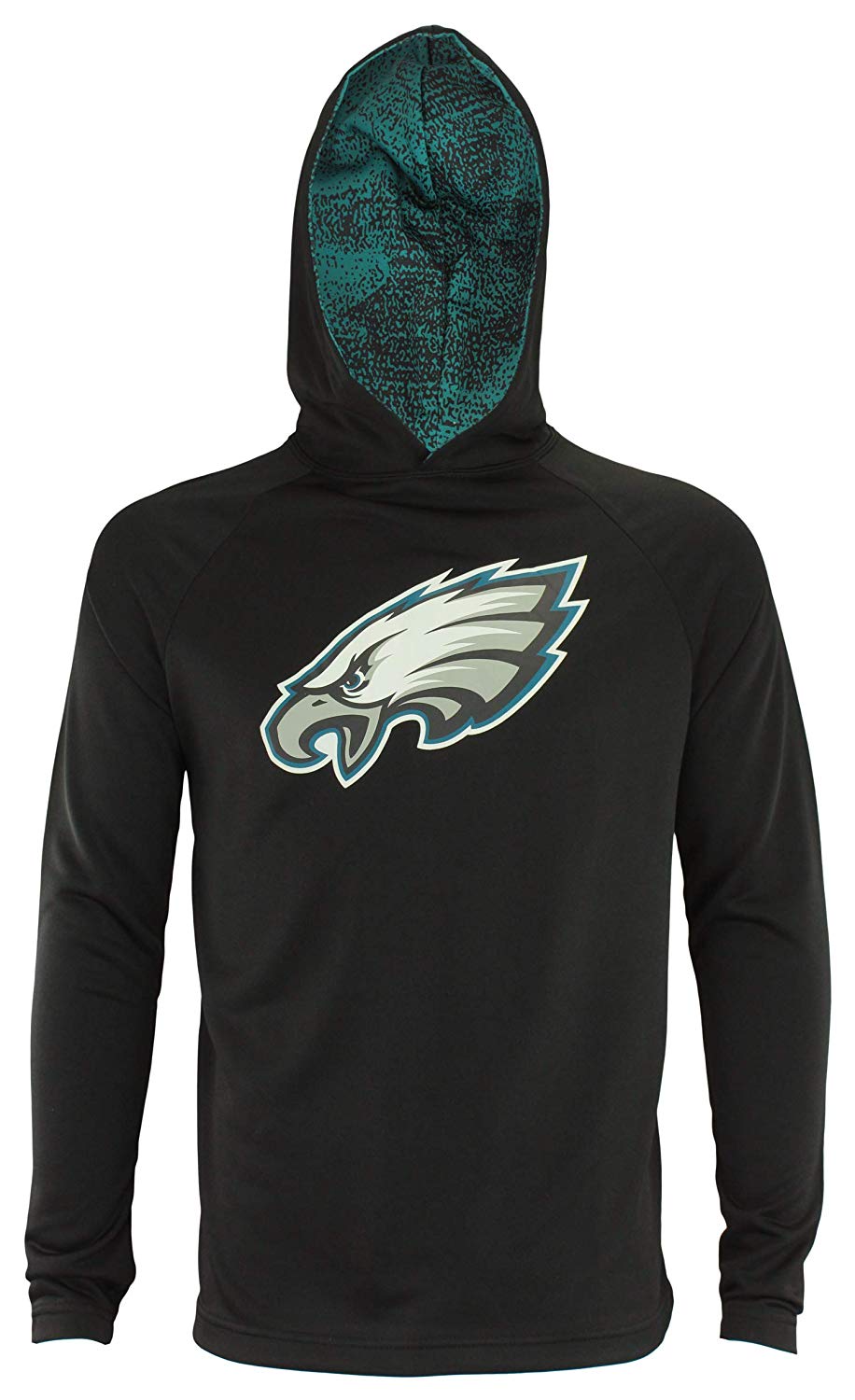 Zubaz NFL Philadelphia Eagles Men's Lightweight Performance French Terry Hoodie