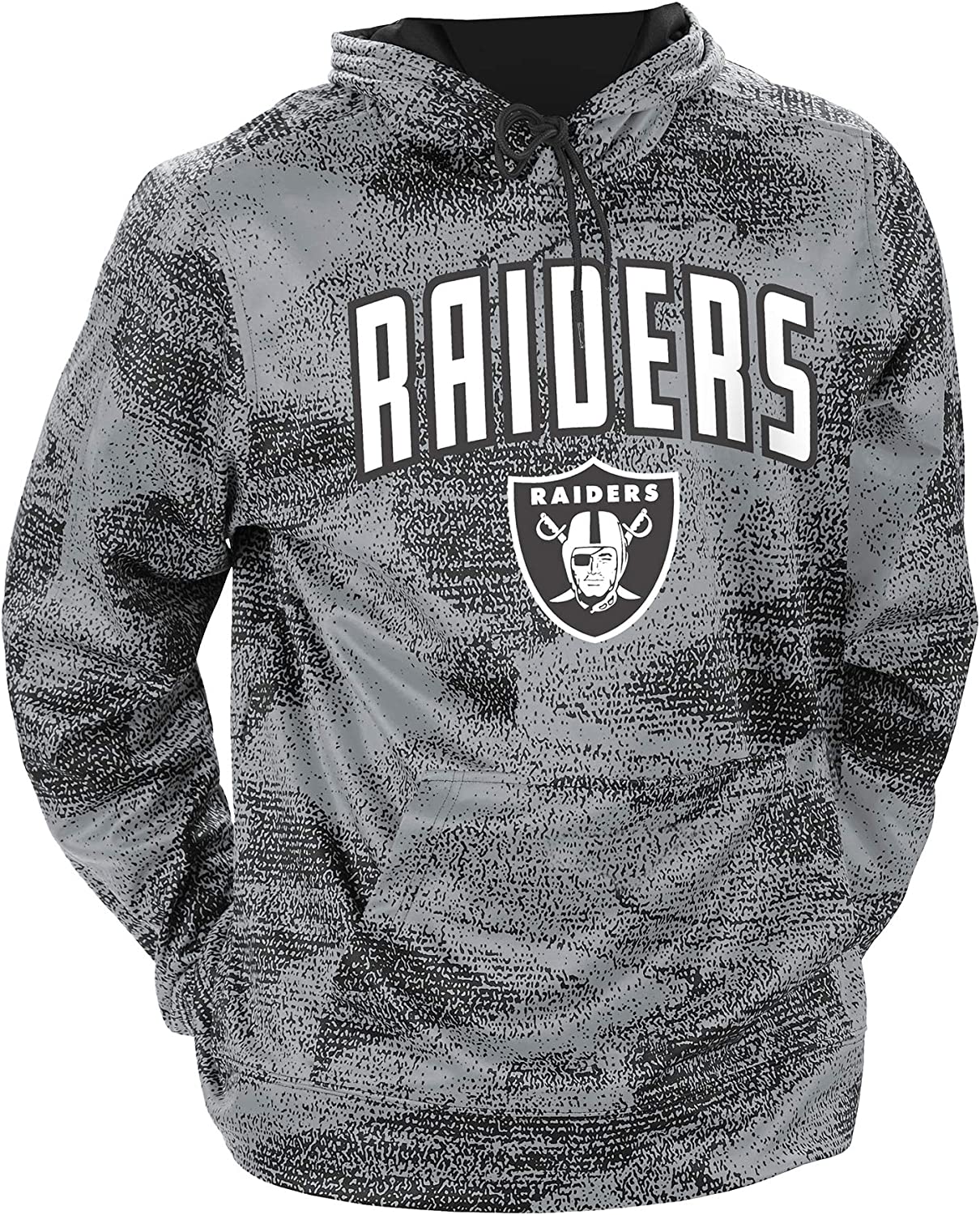 Zubaz Las Vegas Raiders NFL Men's Static Hoodie