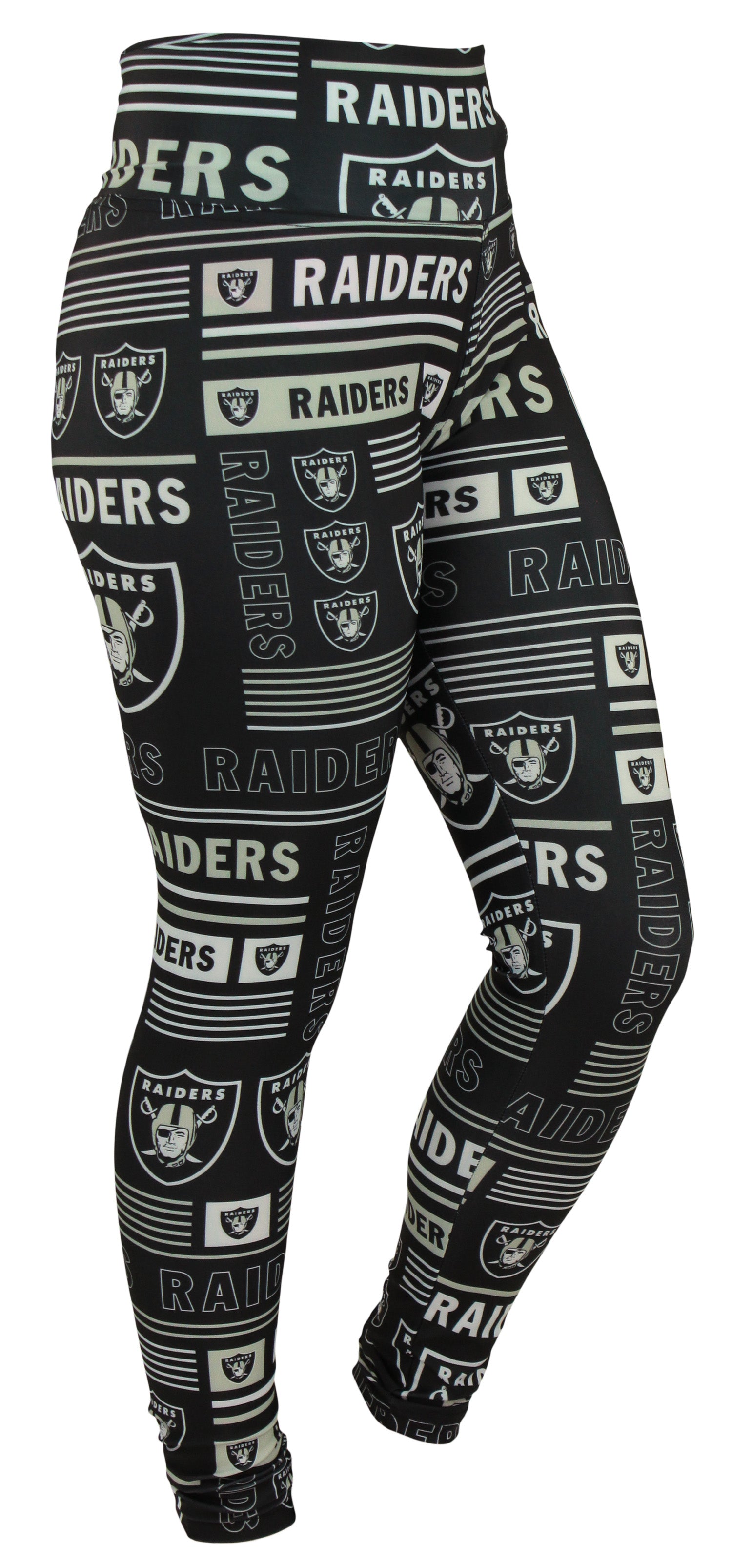 Zubaz NFL Oakland Raiders Women's Team Column Legging Size XSMALL
