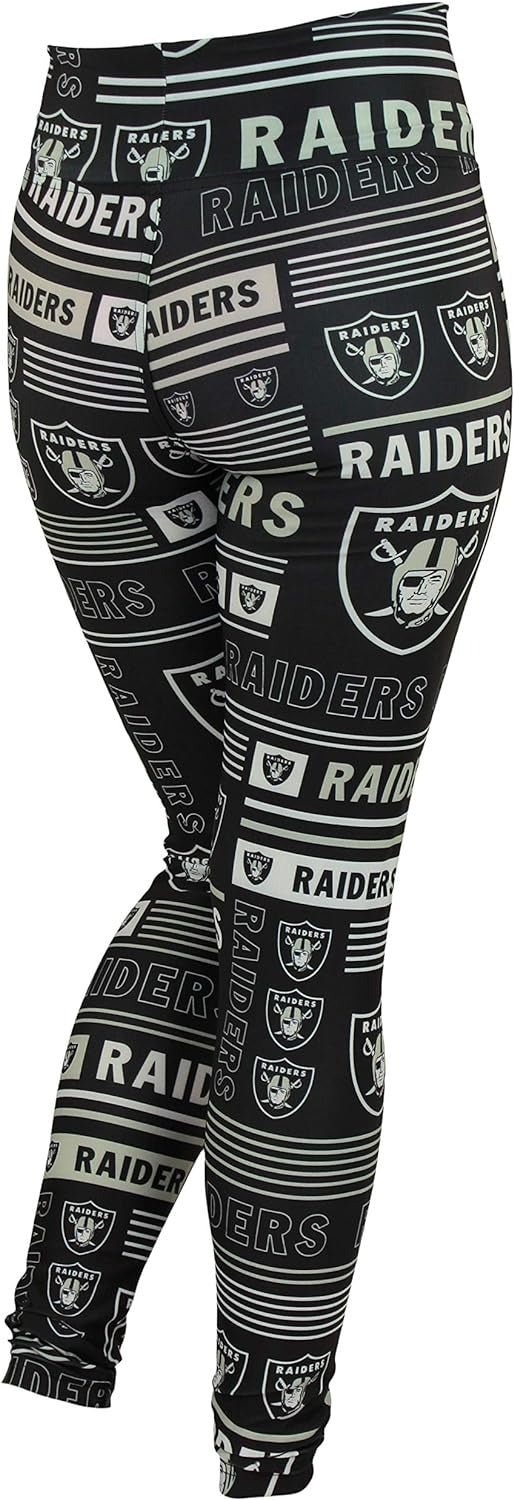 Zubaz NFL LAS VEGAS RAIDERS TEAM COLOR COLUMN LEGGING