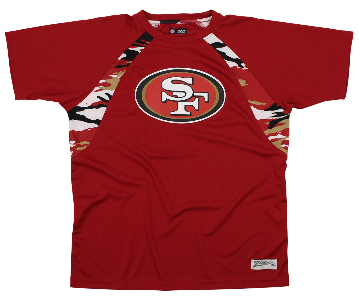 Zubaz NFL Men's San Francisco 49ers Camo Solid T-Shirt