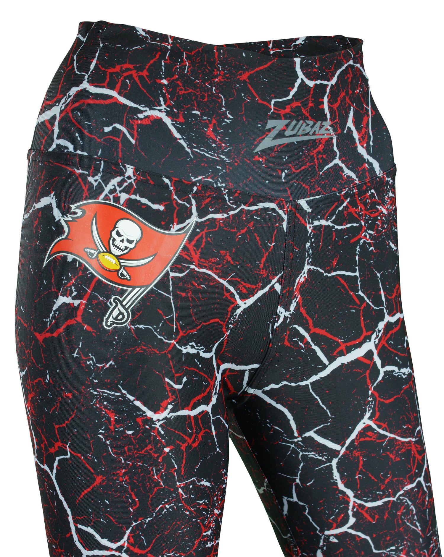 Zubaz NFL Women's Tampa Bay Buccaneers Marble Leggings