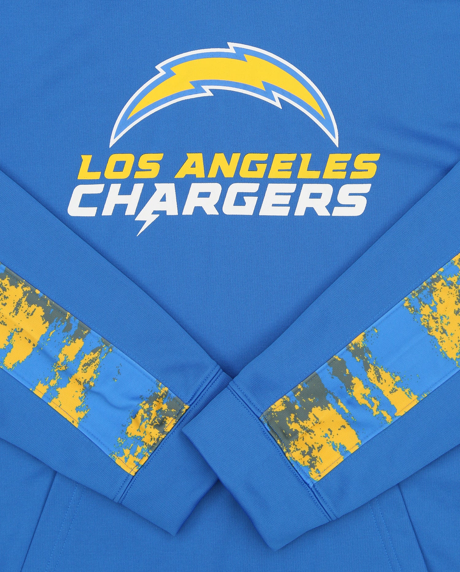 Zubaz NFL Men's Los Angeles Chargers Performance Hoodie w/ Oxide Sleeves