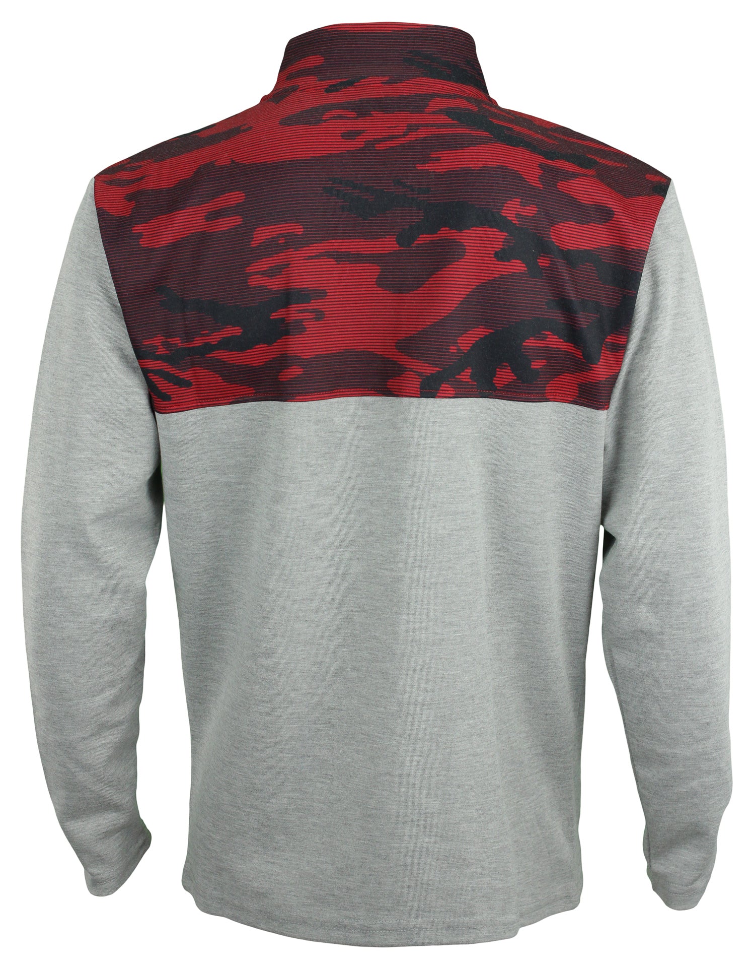 Zubaz NFL Men's Atlanta Falcons 1/4 Zip Fleece Pullover with Camo Lines