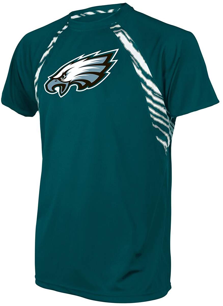 Zubaz NFL Football Men's Philadelphia Eagles Zebra Accent T-Shirt