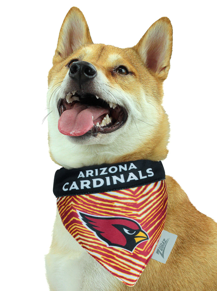 Zubaz X Pets First NFL Arizona Cardinals  Slip On Reversible Bandana For Dogs