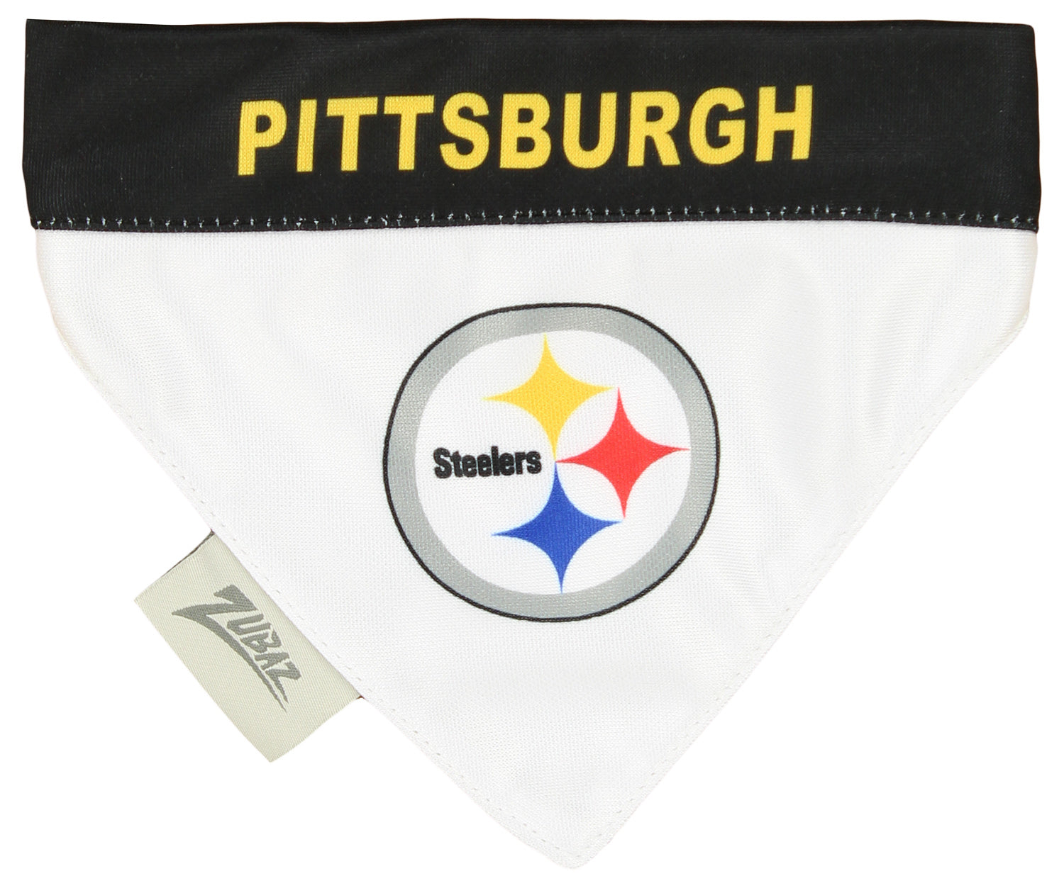 Zubaz X Pets First NFL Pittsburgh Steelers Reversible Bandana For Dogs & Cats