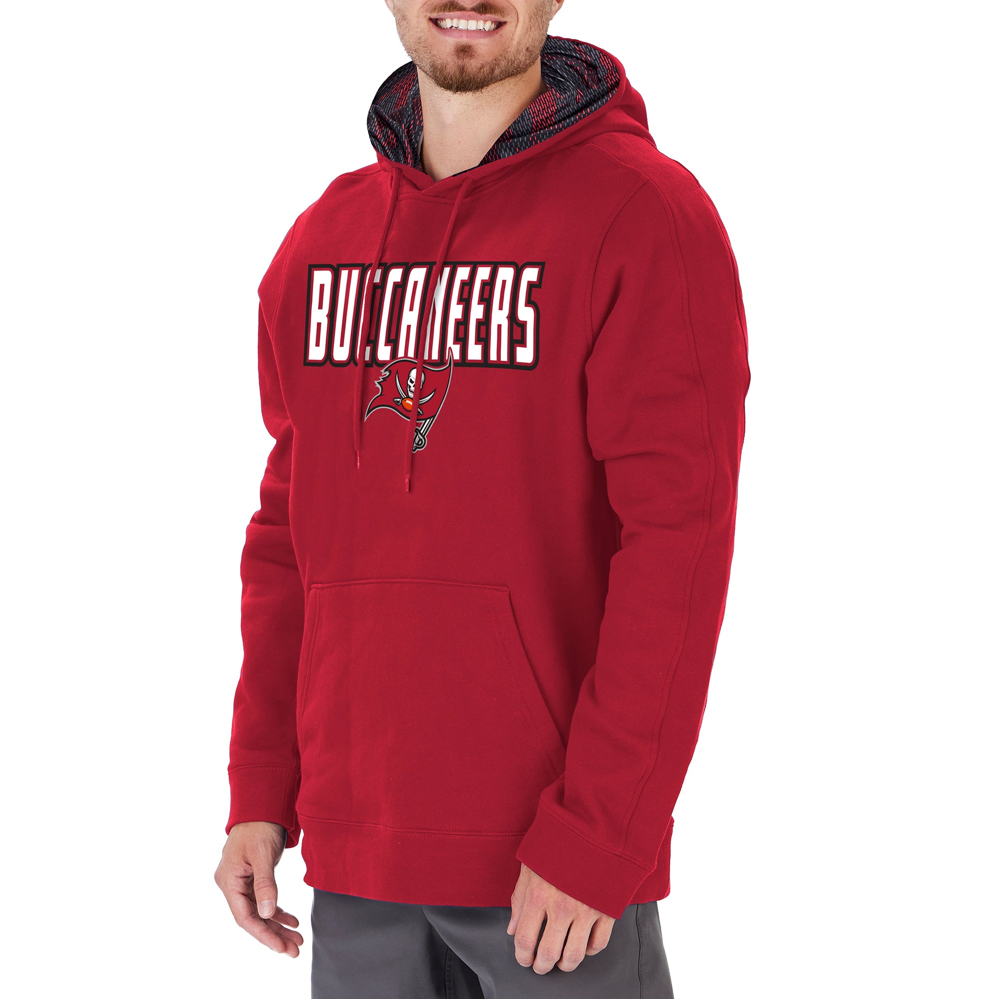 Zubaz Men's NFL Tampa Bay Buccaneers Viper Print Hoodie