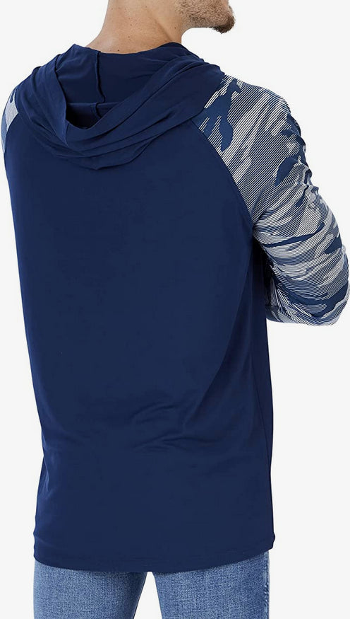 Zubaz Dallas Cowboys NFL Men's Lightweight Hoodie with Team Camo Sleeves