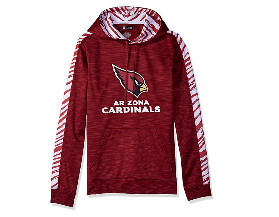 Zubaz Men's NFL Arizona Cardinals Pullover Hoodie With Zebra Accents