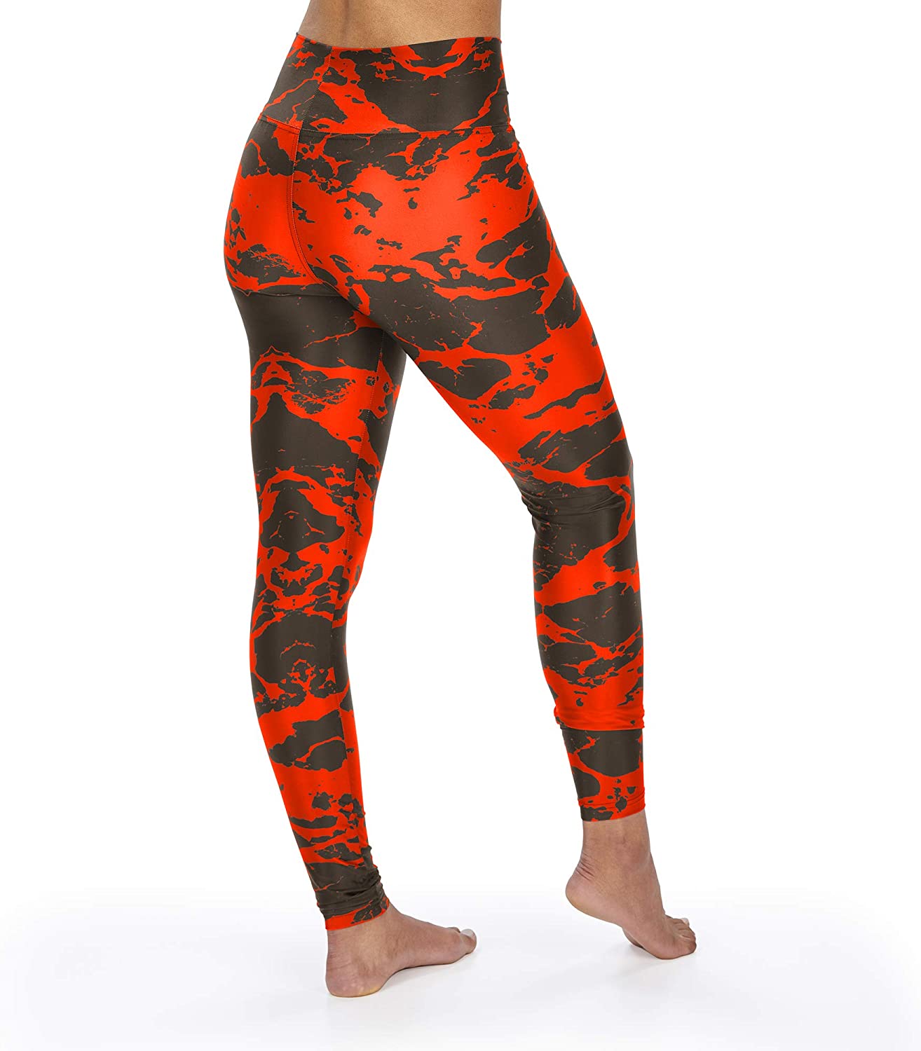 Zubaz Women's Cleveland Browns Team Colors Lava Legging