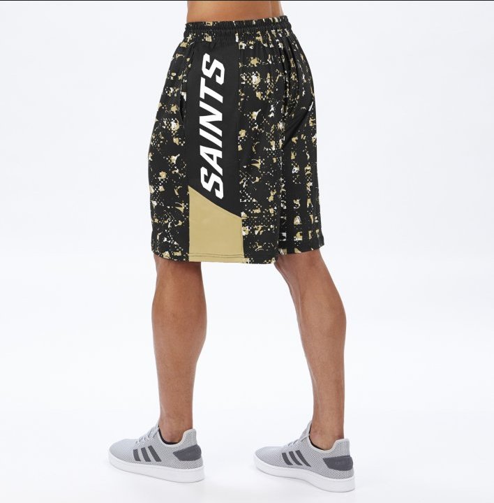 Zubaz NFL Men's New Orleans Saints Color Grid Shorts