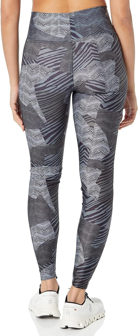 Zubaz Women's Arizona Cardinals Tonal Black Patchwork Zebra Legging