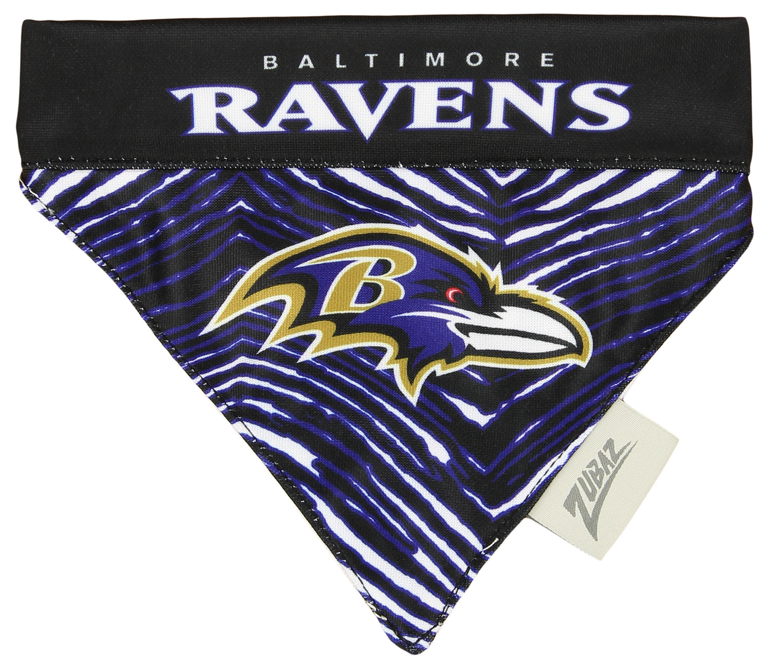 Zubaz X Pets First NFL Baltimore Ravens Reversible Bandana For Dogs & Cats