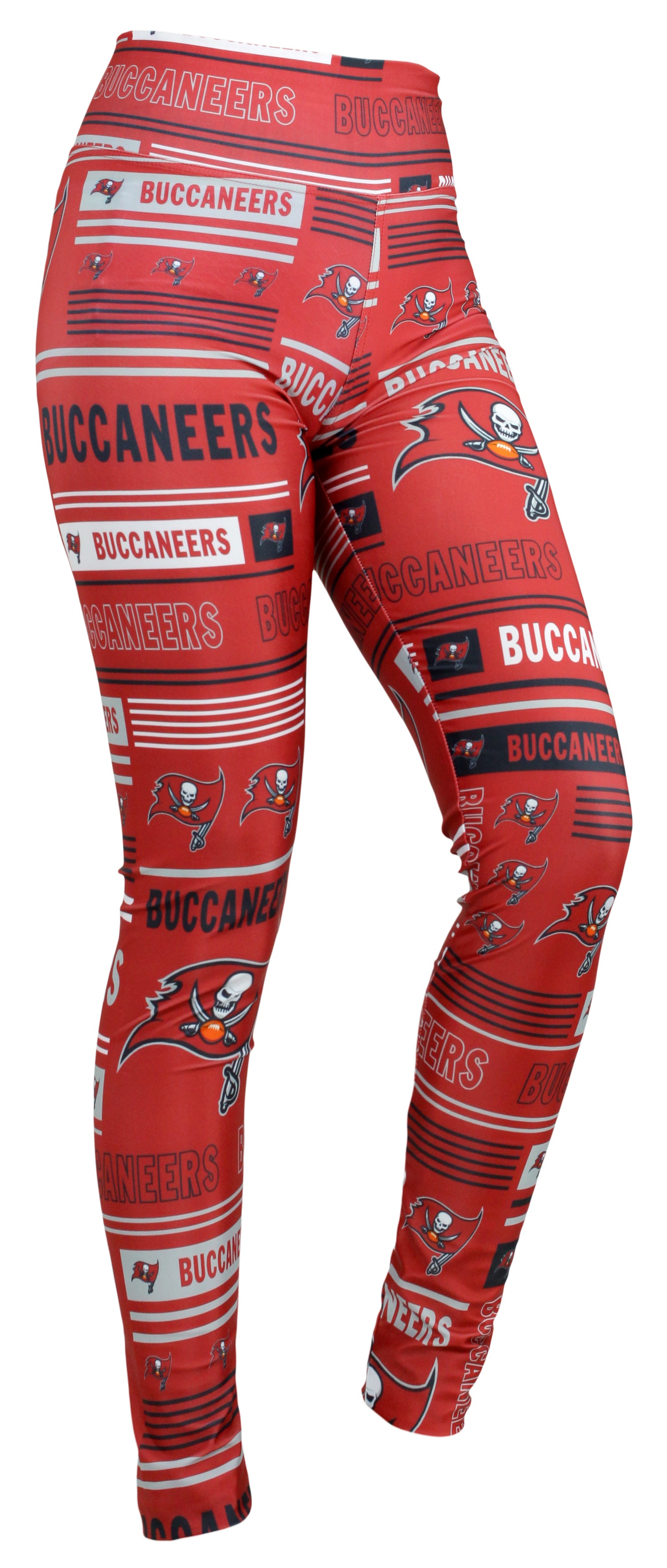 Zubaz NFL Women's Tampa Bay Buccaneers Team Column Leggings