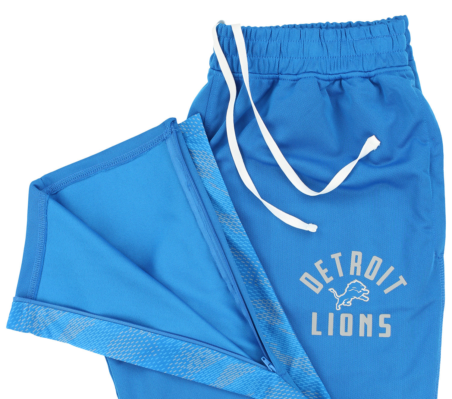 Zubaz NFL Men's Detroit Lions Viper Accent Elevated Jacquard Track Pants