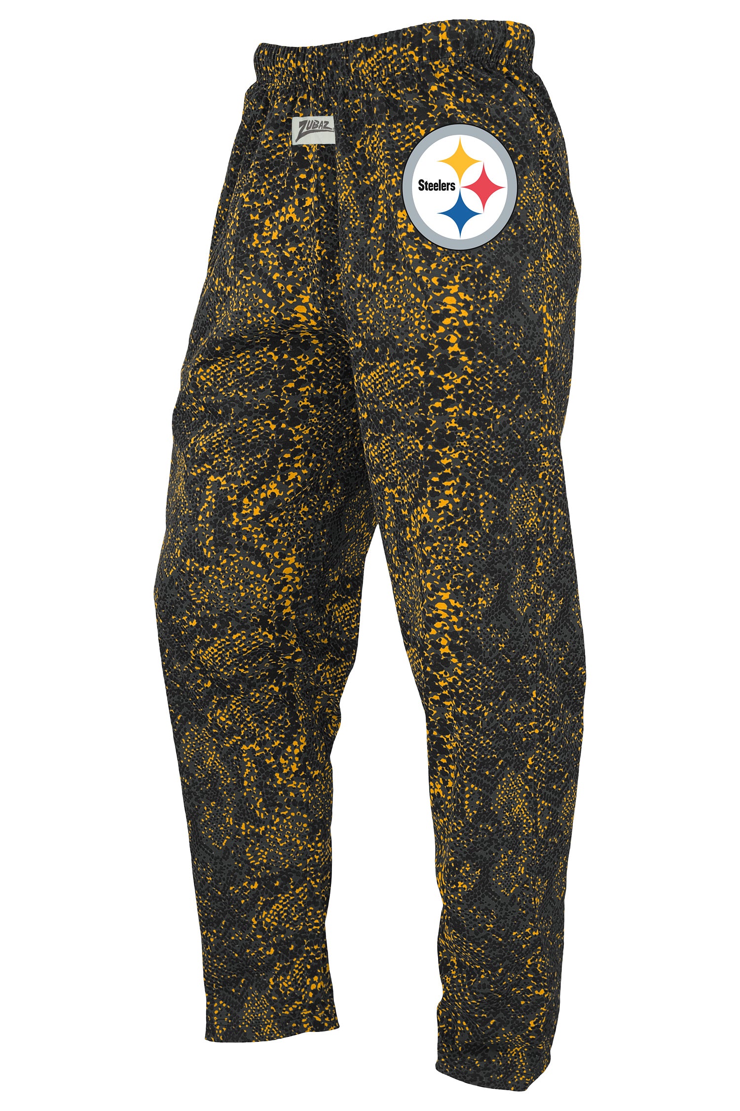 Zubaz NFL Unisex Z88 Post Pant, Pittsburgh Steelers