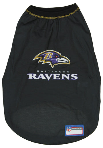 Zubaz X Pets First NFL Baltimore Ravens T-Shirt For Dogs & Cats, Large