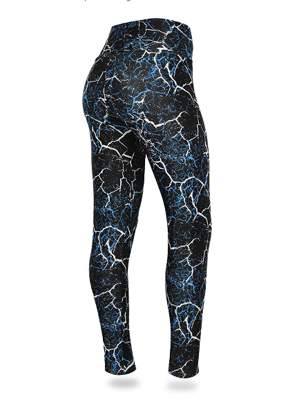 Zubaz NFL Women's Carolina Panthers Marble Leggings