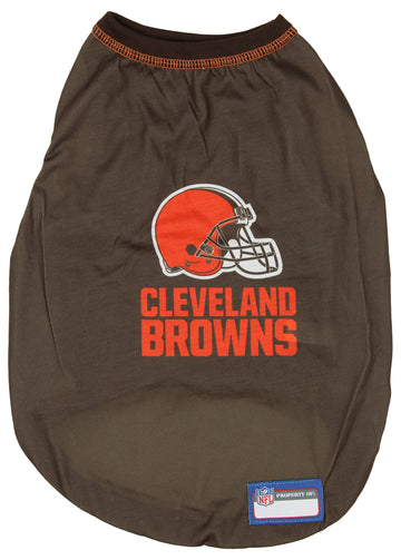 Zubaz X Pets First NFL Cleveland Browns T-Shirt For Dogs & Cats, Extra Small