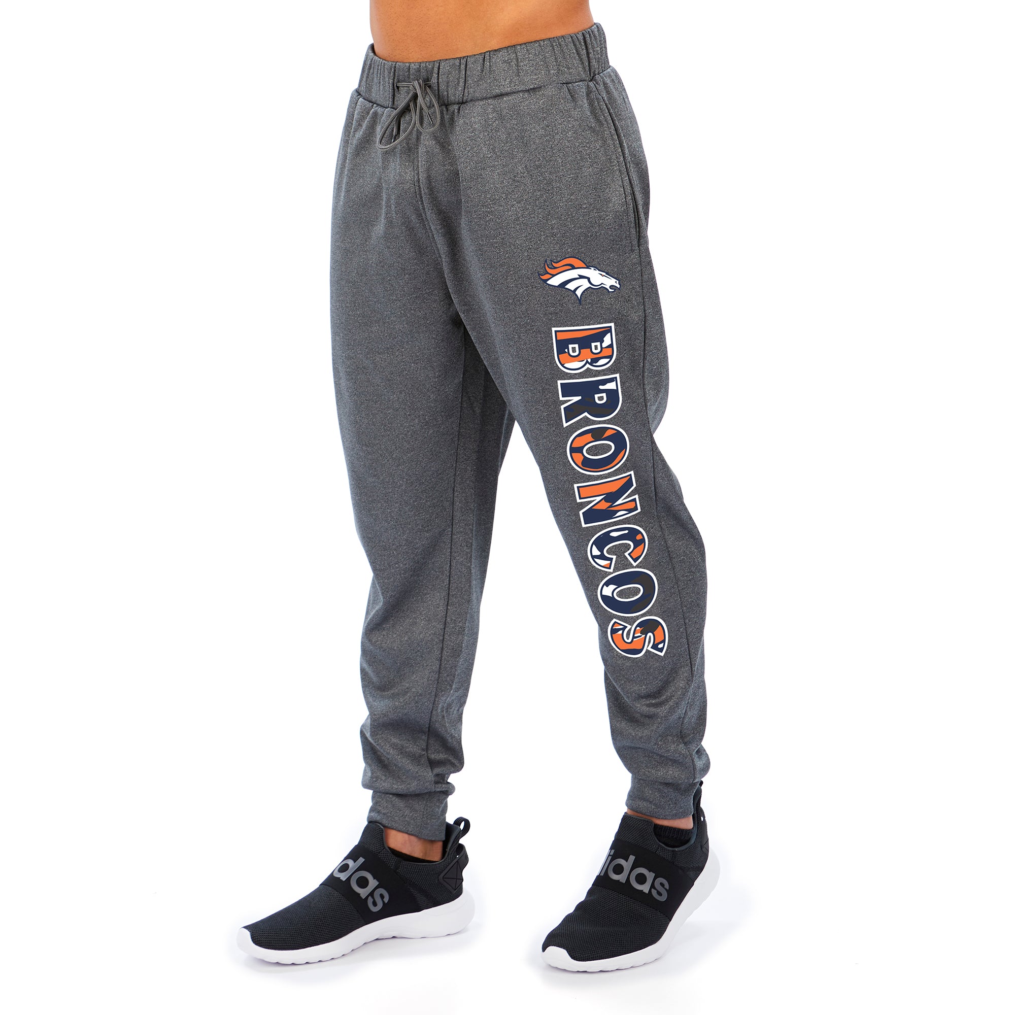 Zubaz NFL Men's Denver Broncos Gameday Camo Wordmark Jogger Pants