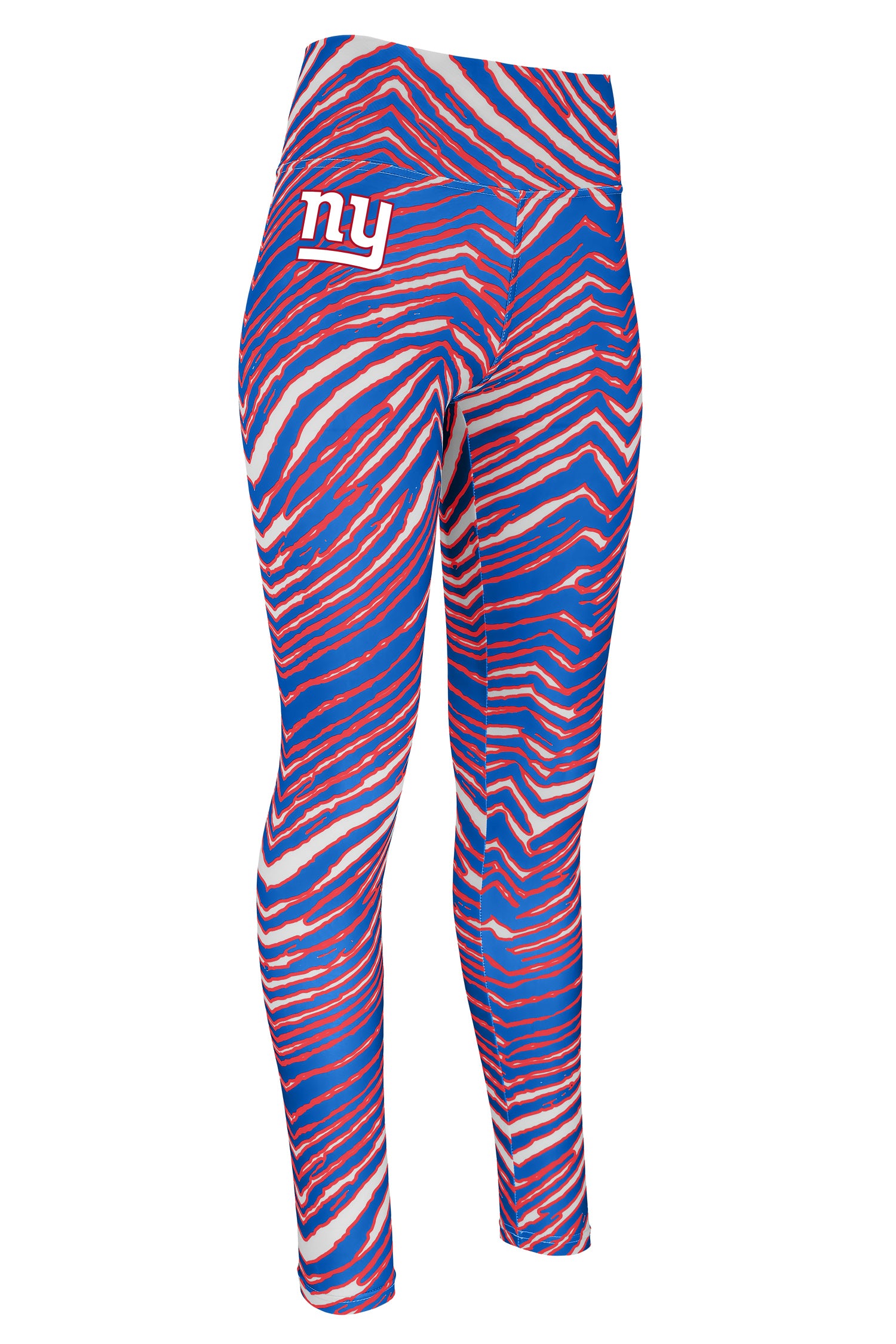 Zubaz NFL Women's Basic Zebra Print Legging, New York Giants