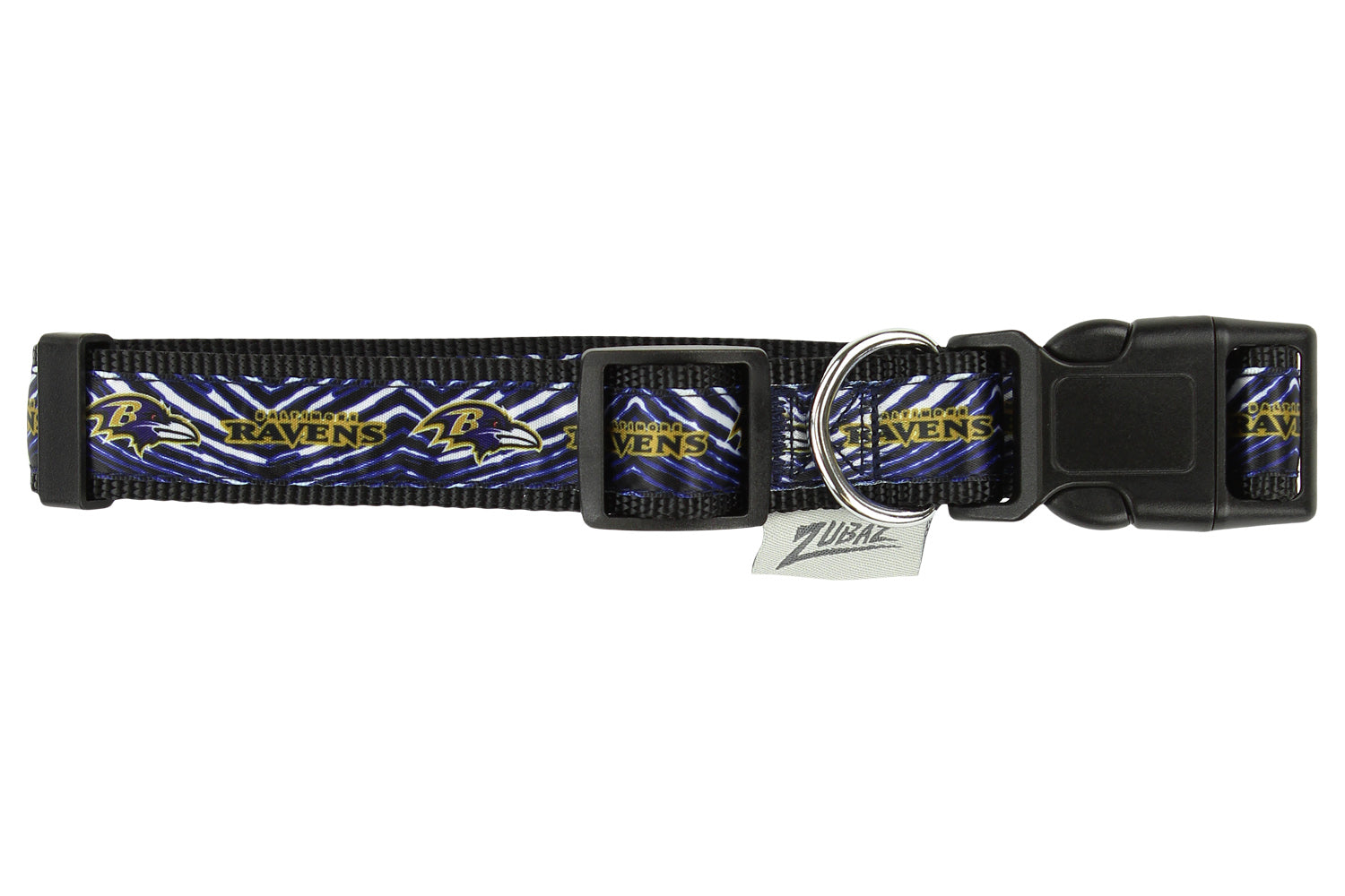 Zubaz X Pets First NFL Baltimore Ravens Team Adjustable Dog Collar