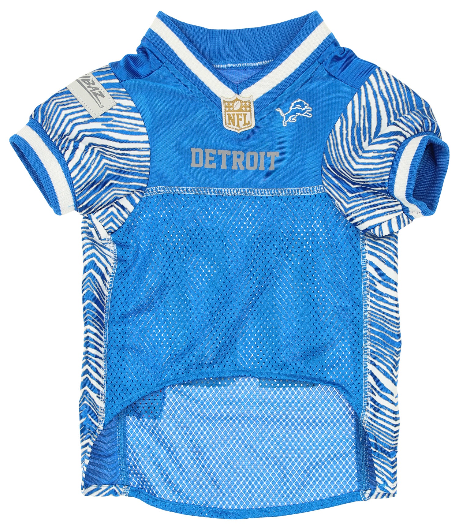 Zubaz X Pets First NFL Detroit Lions Jersey For Dogs & Cats, Blue