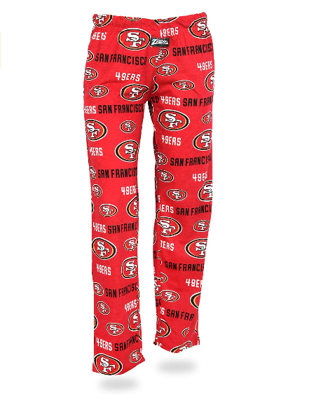 Zubaz NFL Women's San Francisco 49ers Comfy Lounge Pants, Red