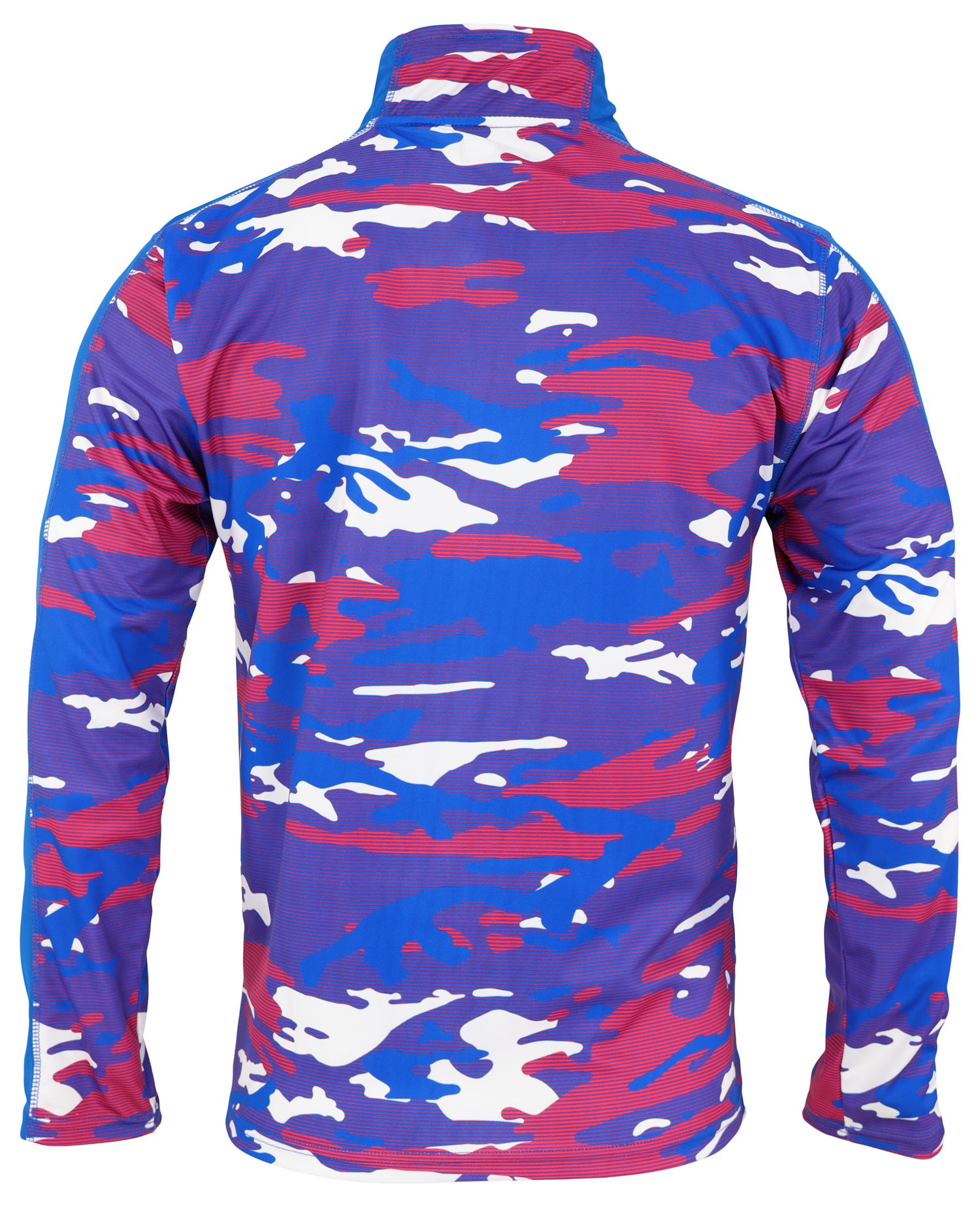 Zubaz NFL Men's Buffalo Bills Elevated 1/4 Zip Camo Sweatshirt