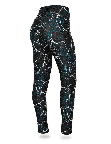 Zubaz NFL Women's Jacksonville Jaguars Marble Leggings