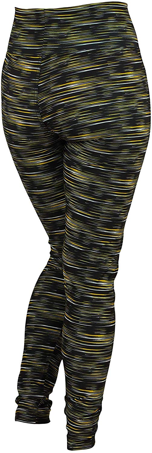 Zubaz NFL Football Women's Pittsburgh Steelers Space Dye Legging