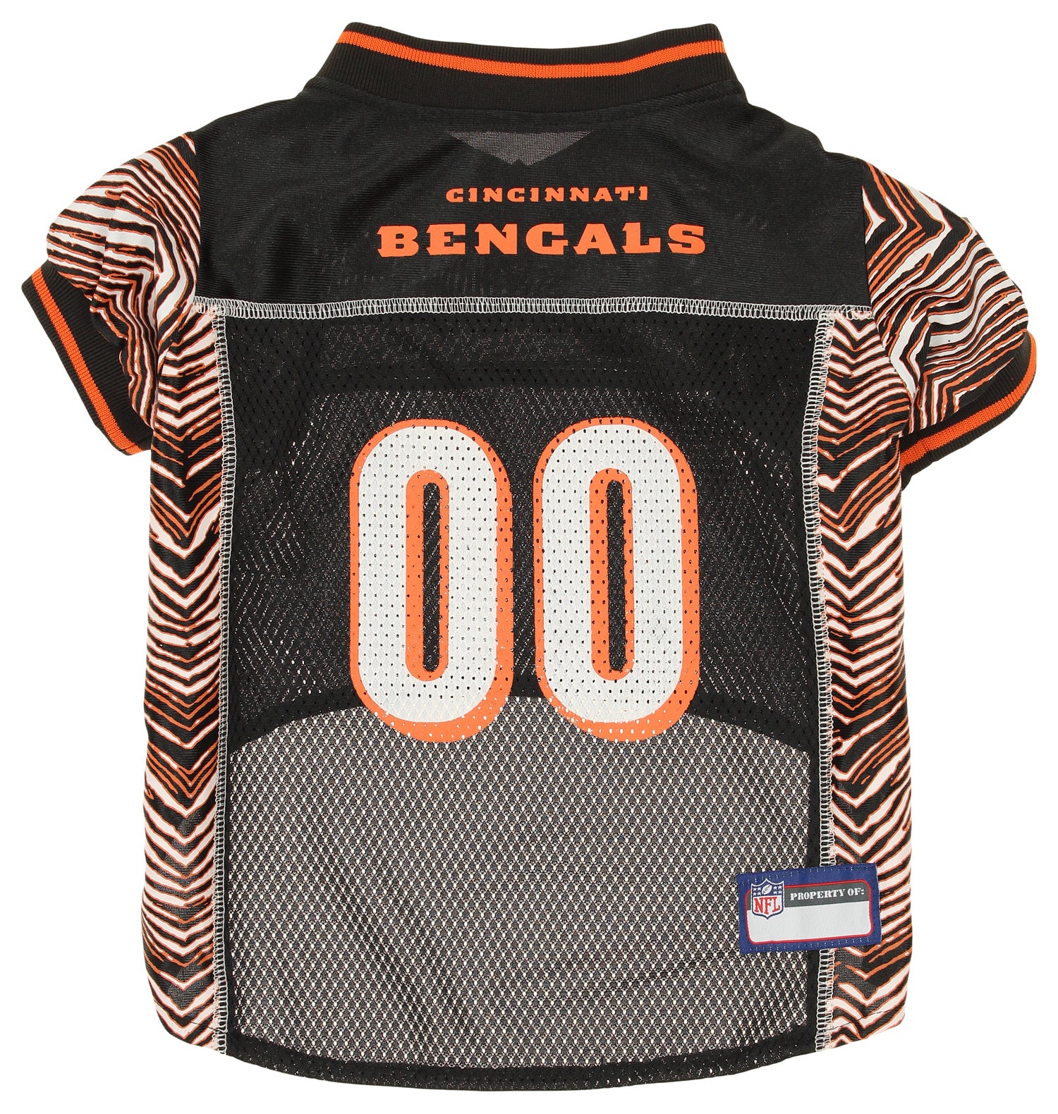 Zubaz X Pets First NFL Cincinnati Bengals Team Pet Jersey For Dogs