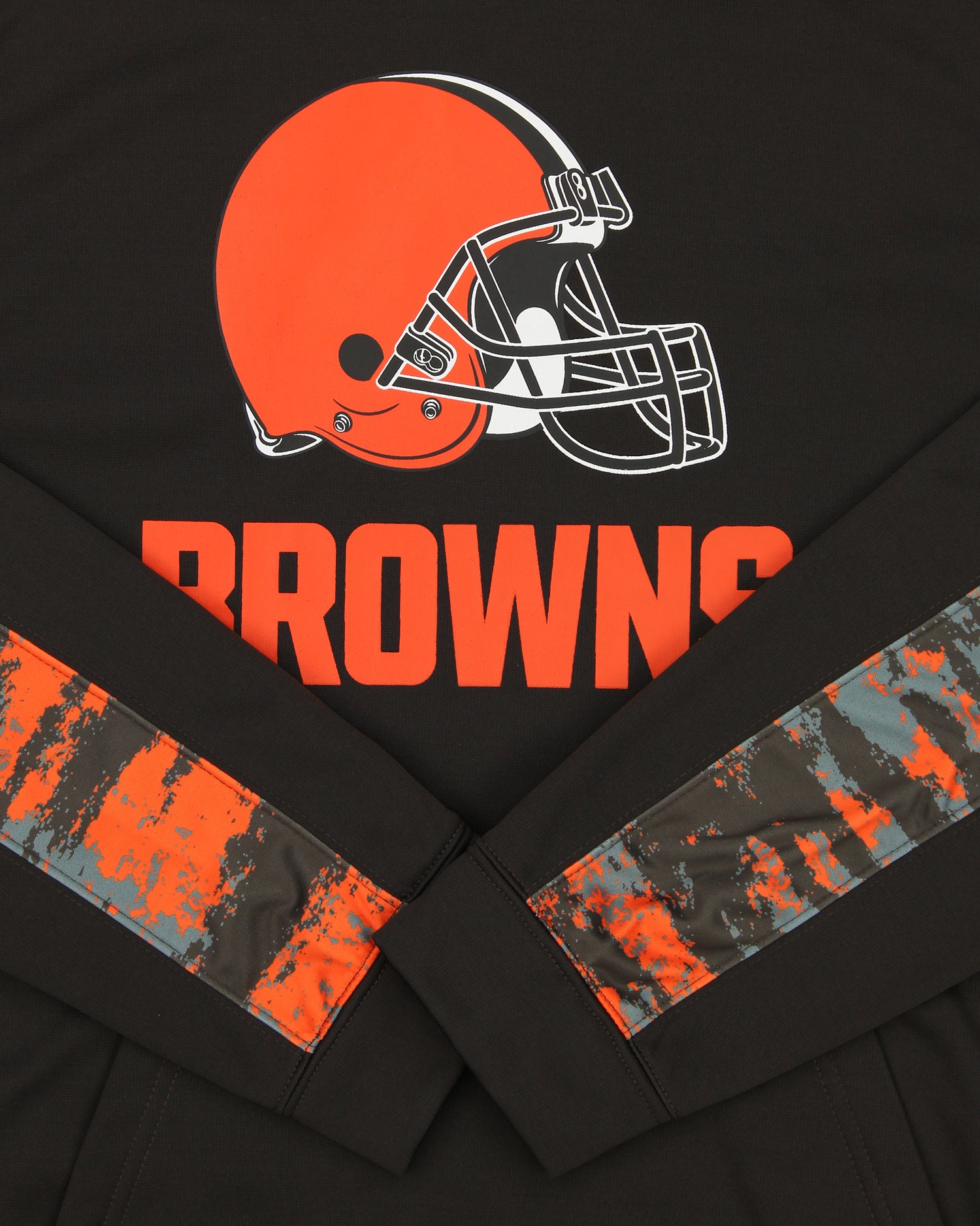 Zubaz NFL Men's Cleveland Browns Performance Hoodie w/ Oxide Sleeves