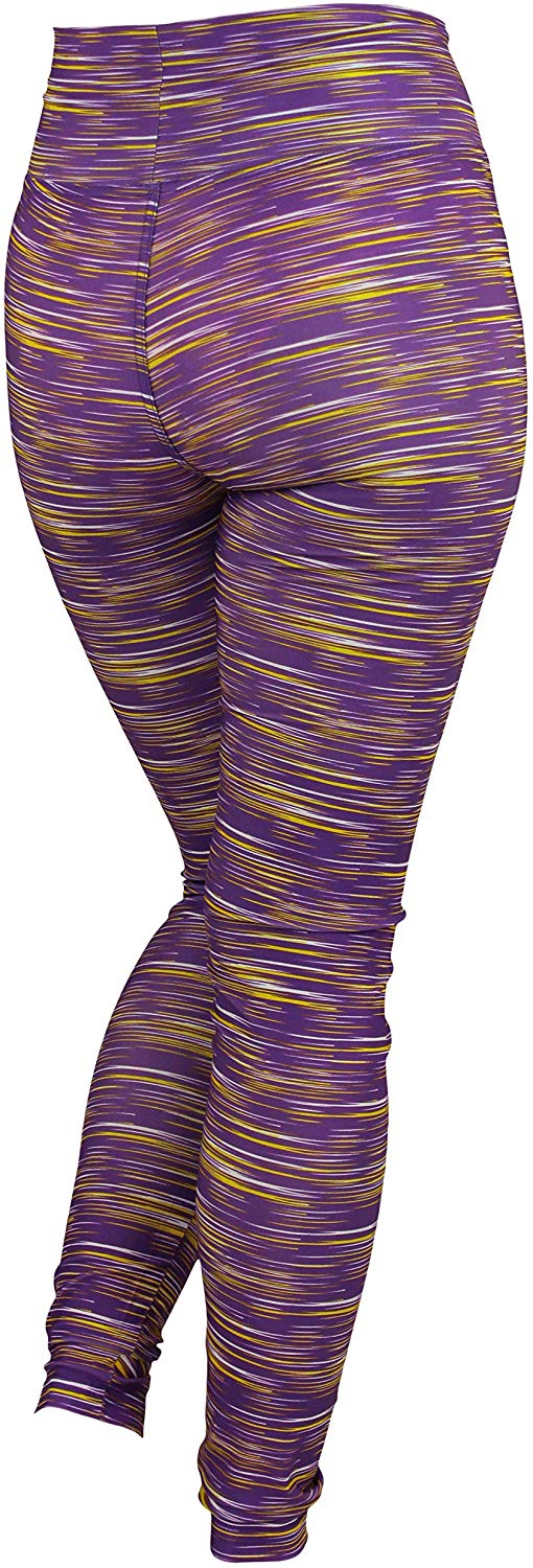 Zubaz NFL Football Women's Minnesota Vikings Space Dye Legging