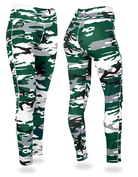 Zubaz NFL Women's New York Jets Camo Print Legging Bottoms