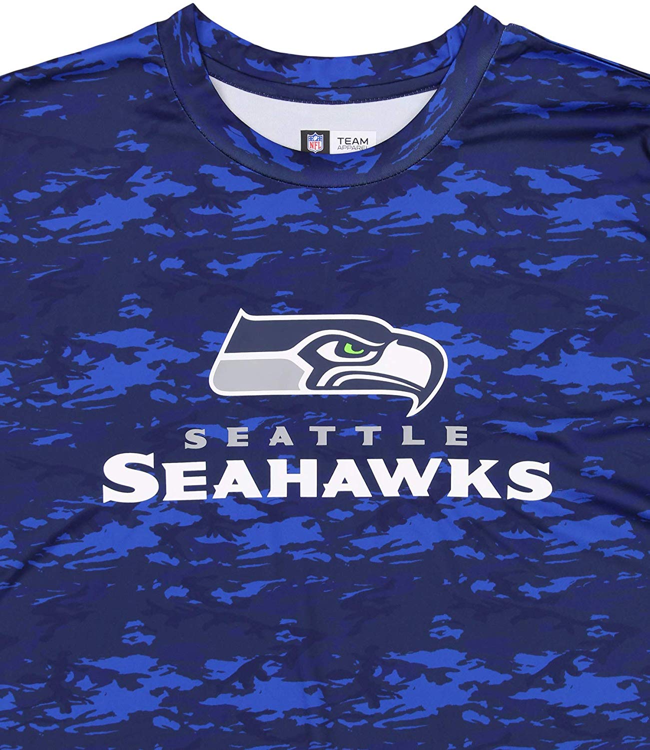 Zubaz NFL Football Men's Seattle Seahawks Tonal Camo T-Shirt