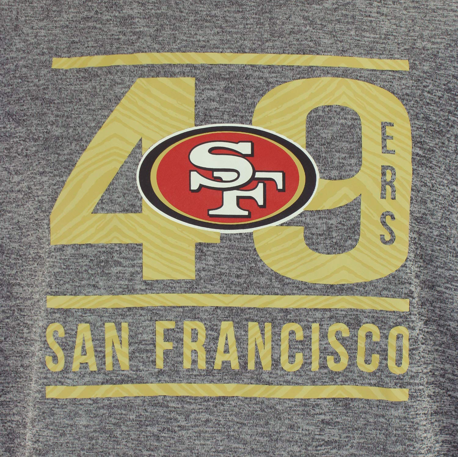 Zubaz NFL San Francisco 49ers Mens Lightweight French Terry Crew Neck Sweatshirt