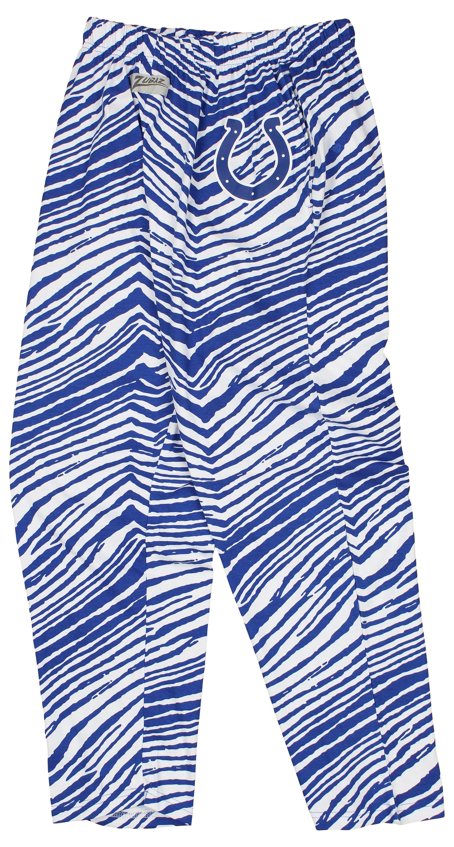 Zubaz Indianapolis Colts NFL Men's Zebra Left Hip Logo Lounge Pant