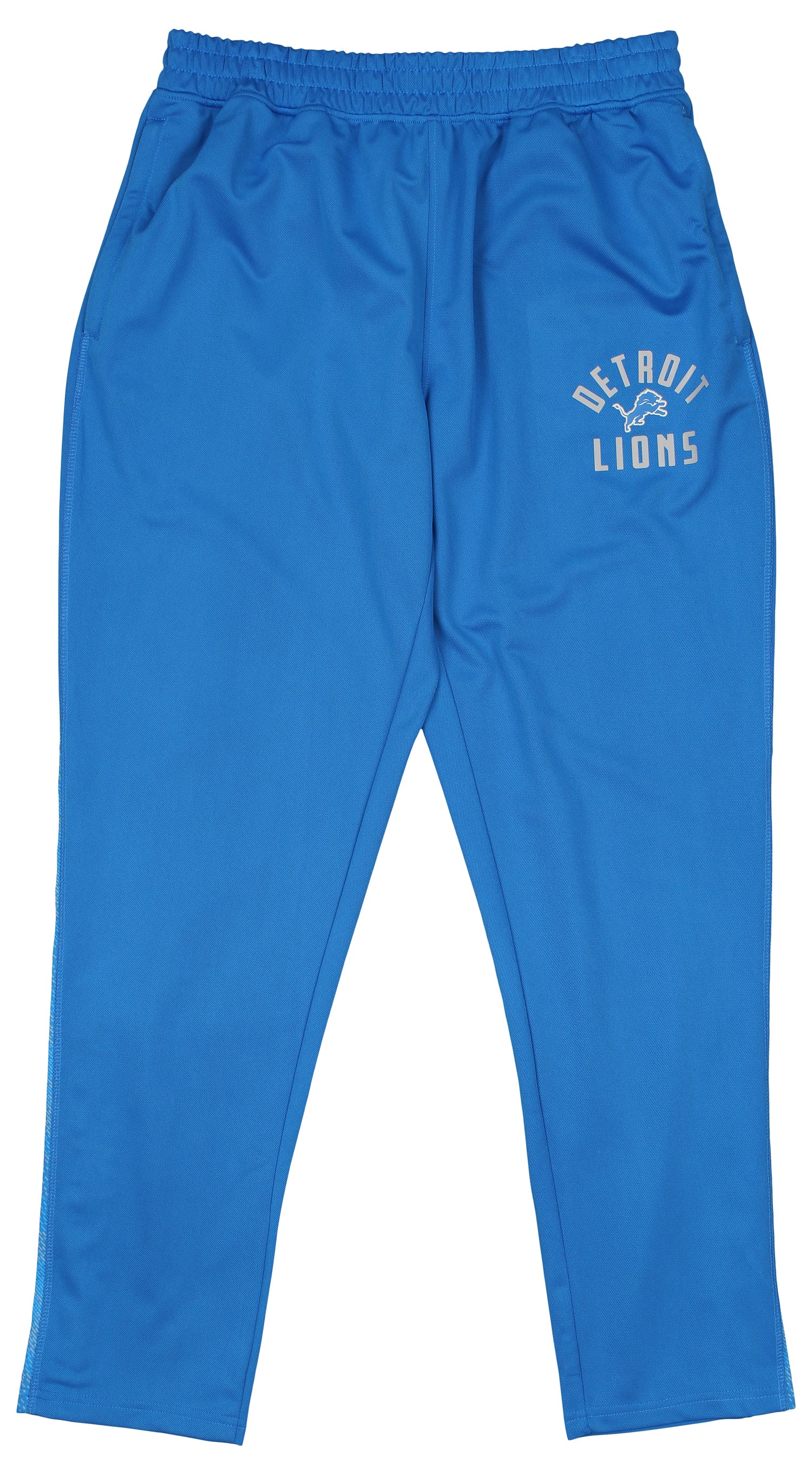 Zubaz NFL Men's Detroit Lions Viper Accent Elevated Jacquard Track Pants