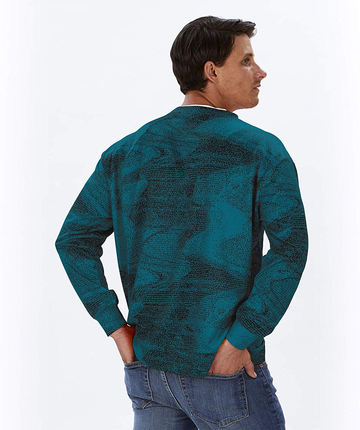 Zubaz NFL Football Men's Jacksonville Jaguars Static Crew Neck Sweatshirt